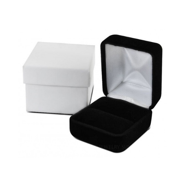Black Velvet Ring Box | Miller's Jewelry Supply